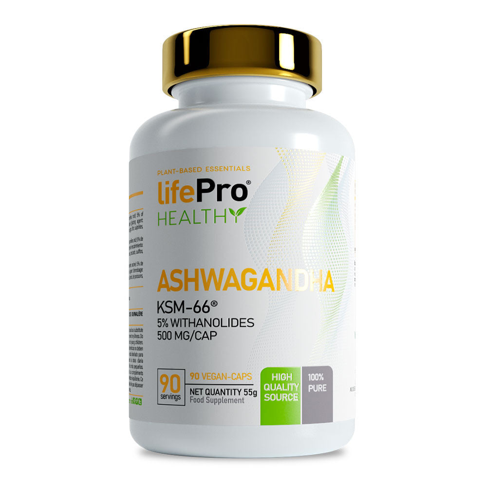 Life Pro Ashwagandha 500 mg KSM66 90 cápsulas vegetales